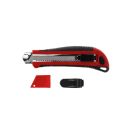 GEDORE red Cuttermesser mit 5 Ersatzklingen, 25 mm breit, Abbrechklingen, Gürtelclip, einhand, 175 mm lang, R93200025, image _ab__is.image_number.default