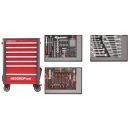 GEDORE red Werkzeugsatz im Werkstattwagen WINGMAN rot 129-teilig, R22071004, image 