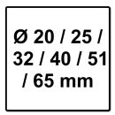 Makita EZYCHANGE BIM Lochsägen Set Elektriker ll 7 tlg. 20 - 65 mm Bi-Metall ( E-12326 ), image _ab__is.image_number.default