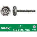 Spax - Spenglerschraube A2 4,5x25 mm + Dichtscheibe 20 mm m, 15 Stück - size please select - color, image 