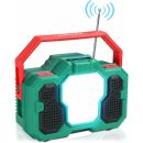 Radio mit led Taschenlampe, Tragbares Radio Weltempfänger Bluetooth Lautsprecher Wetter am/fm/sw Notfallradio, 8000mAh Wiederaufladbare Powerbank, image 
