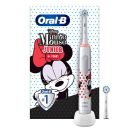 Oral-B Junior Minnie Mouse Elektrische Zahnbürste Electric Toothbrush für Kinder ab 6 Jahren 360° Andruckkontrolle 2 Putzmodi inkl., Timer, weiß + 2 Aufsteckbürsten, image 
