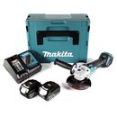 Makita DGA511RFJ Akku-Winkelschleifer 18V Brushless 125mm + 2x Akku 3,0Ah + Ladegerät + Koffer, image 