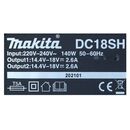Makita DC 18 SH Doppel Ladegerät 2x 14,4 V 2x 18 V ( 36 V ) LXT ( 199687-4 ) 2,6 Ampere Ladestrom, image _ab__is.image_number.default