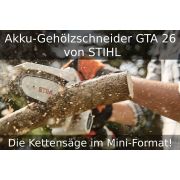 Akku-Gehölzschneider GTA 26 von STIHL - Die Kettensäge im Mini-Format!