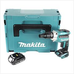 Makita DFS251Y1J Akku-Schnellbauschrauber 18V Brushless + 1x Akku 1,5Ah + Koffer - ohne Ladegerät, image 
