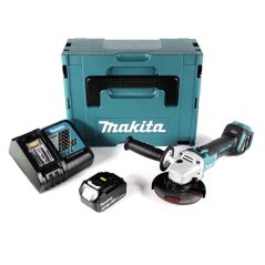 Makita DGA511RT1J Akku-Winkelschleifer 18V Brushless 125mm + 1x Akku 5,0Ah + Ladegerät + Koffer, image 