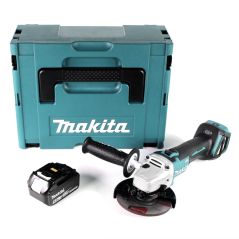 Makita DGA511T1J Akku-Winkelschleifer 18V Brushless 125mm + 1x Akku 5,0Ah + Koffer - ohne Ladegerät, image 