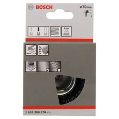Bosch Topfbürste, Stahl, gewellter Draht, 70 mm, 0,3 mm, 4500 U/ min (1 609 200 270), image 