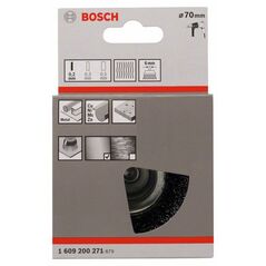 Bosch Topfbürste, Stahl, gewellter Draht, 70 mm, 0,2 mm, 4500 U/ min (1 609 200 271), image 