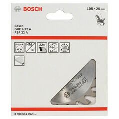 Bosch Scheibenfräser, 105 x 20 x 2,8 mm, 22 (3 608 641 002), image 