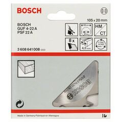 Bosch Scheibenfräser, 8, 20 mm, 4 mm (3 608 641 008), image 
