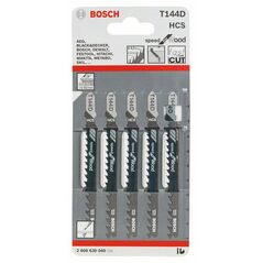 Bosch Stichsägeblatt T 144 D Speed for Wood, 5er-Pack (2 608 630 040), image 