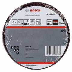 Bosch Schleifvlies, Klett, 150 mm, 100, grob, Korund, 5er-Pack (3 608 604 023), image 