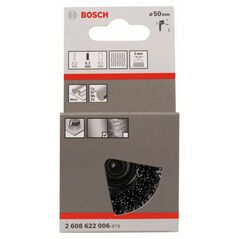 Bosch Topfbürste, Stahl, gewellter Draht, 50 mm, 0,3 mm, 4500 U/ min (2 608 622 006), image 
