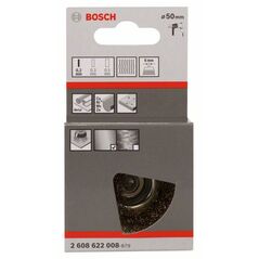 Bosch Topfbürste, Messing, gewellter Draht, 50 mm, 0,2 mm, 4500 U/ min (2 608 622 008), image 