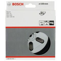 Bosch Schleifteller weich, 150 mm, für GEX 150 AC, PEX 15 AE (2 608 601 051), image 