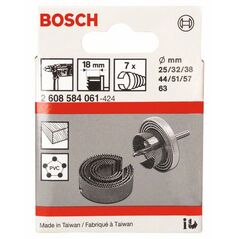 Bosch Sägekranz-Set, 7-teilig, 25 - 63 mm, Arbeitslänge 18 mm (2 608 584 061), image 