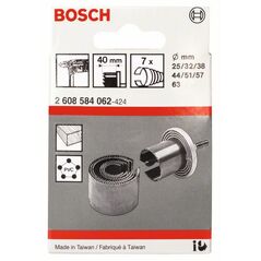 Bosch Sägekranz-Set, 7-teilig, 25 - 63 mm, Arbeitslänge 40 mm (2 608 584 062), image 