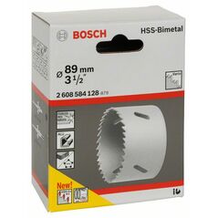 Bosch Lochsäge HSS-Bimetall für Standardadapter, 89 mm, 3 1/2 Zoll (2 608 584 128), image 