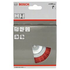 Bosch Scheibenbürste, Nylonborsten, 100 mm, 1 mm, 8 mm, 4500 U/ min (2 608 622 055), image 