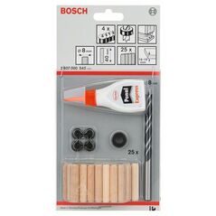Bosch Holzdübel-Set, 32-teilig, 8 mm, 40 mm (2 607 000 542), image 