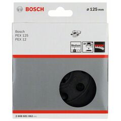Bosch Schleifteller mittel, 125 mm, für PEX 12, PEX 12 A, PEX 125 (2 608 601 062), image 