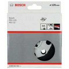 Bosch Schleifteller weich, 125 mm, für PEX 12, PEX 12 A, PEX 125 (2 608 601 063), image 