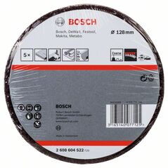 Bosch Schleifvlies, Klett, 128 mm, 100, grob, Korund, 5er-Pack (2 608 604 522), image 