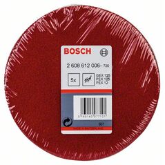 Bosch Polierfilz für Exzenterschleifer, weich, Klett, 128 mm, 5er-Pack (2 608 612 006), image 