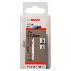 Bosch Doppelendbohrer HSS-G, 3,3 x 11 x 49 mm, 10er-Pack (2 608 597 585), image 