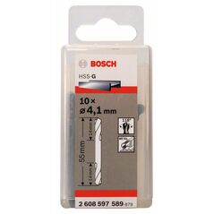 Bosch Doppelendbohrer HSS-G, 4,1 x 14 x 55 mm, 10er-Pack (2 608 597 589), image 