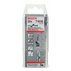 Bosch Stichsägeblatt T 101 B Clean for Wood, 25er-Pack (2 608 633 622), image 