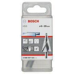 Bosch Stufenbohrer HSS, 6 - 39 mm, 10 mm, 93,5 mm, 13 Stufen (2 608 597 521), image 