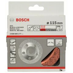Bosch Hartmetalltopfscheibe, 115 x 22,23 mm, fein, flach (2 608 600 177), image 