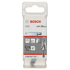 Bosch Stufenbohrer HSS, 4 - 20 mm, 8 mm, 70,5 mm, 9 Stufen (2 608 597 519), image 