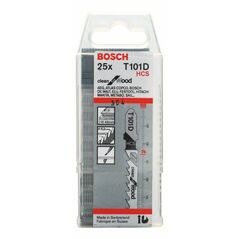 Bosch Stichsägeblatt T 101 D Clean for Wood, 25er-Pack (2 608 633 577), image 