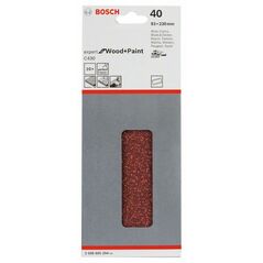 Bosch Schleifblatt C430, 93 x 230 mm, 40, 8 Löcher, gespannt, 10er-Pack (2 608 605 294), image 