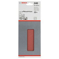 Bosch Schleifblatt C430, 93 x 230 mm, 240, 8 Löcher, gespannt, 10er-Pack (2 608 605 301), image 