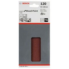 Bosch Schleifblatt C430, 93 x 186 mm, 120, 8 Löcher, 10er-Pack (2 608 605 306), image 
