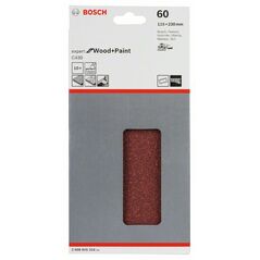 Bosch Schleifblatt C430, 115 x 230 mm, 60, 14 Löcher, 10er-Pack (2 608 605 316), image 