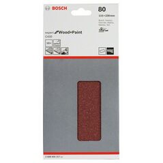 Bosch Schleifblatt C430, 115 x 230 mm, 80, 14 Löcher, 10er-Pack (2 608 605 317), image 