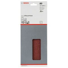 Bosch Schleifblatt C430, 115 x 280 mm, 80, ungelocht, gespannt, 10er-Pack (2 608 605 324), image 
