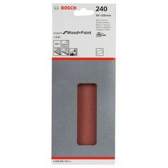 Bosch Schleifblatt C430, 93 x 230 mm, 240, ungelocht, gespannt, 10er-Pack (2 608 605 315), image 