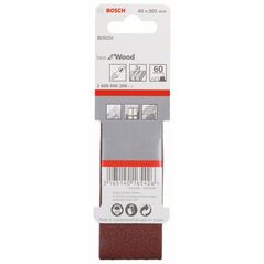 Bosch Schleifband-Set X440 Best for Wood and Paint, 3-teilig, 40 x 305 mm, 60 (2 608 606 206), image 