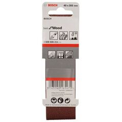 Bosch Schleifband-Set X440 Best for Wood and Paint, 3-teilig, 40 x 305 mm, 60, 80,120 (2 608 606 211), image 