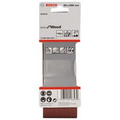 Bosch Schleifband-Set X440 Best for Wood and Paint, 3-teilig, 60 x 400 mm, 60, 80,100 (2 608 606 007), image 