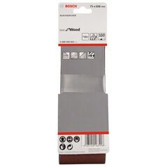 Bosch Schleifband-Set X440 Best for Wood and Paint, 3-teilig, 75 x 508 mm, 100 (2 608 606 063), image 