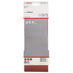 Bosch Schleifband-Set X440 Best for Wood and Paint, 3-teilig, 100 x 552 mm, 60 (2 608 606 162), image 