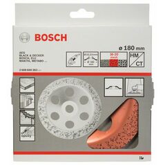 Bosch Hartmetalltopfscheibe, 180 x 22,23 mm, mittel, flach (2 608 600 363), image 